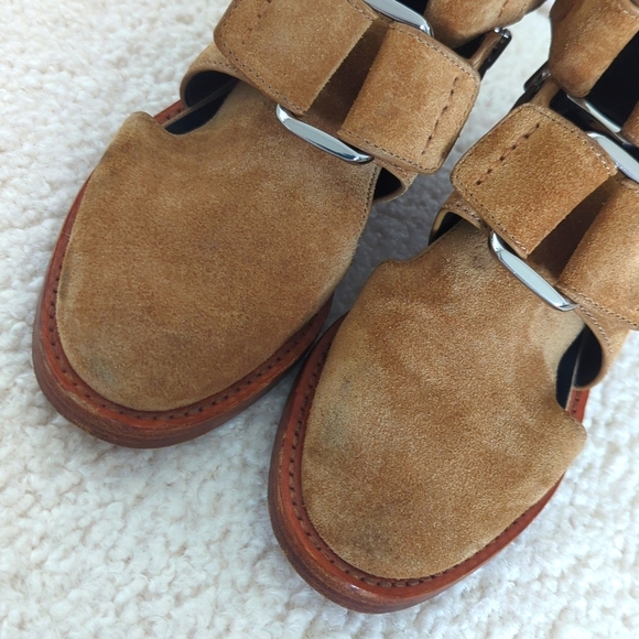 3.1 Philip Lim Brown suede cutout Adis ankle boots - Picture 5 of 11